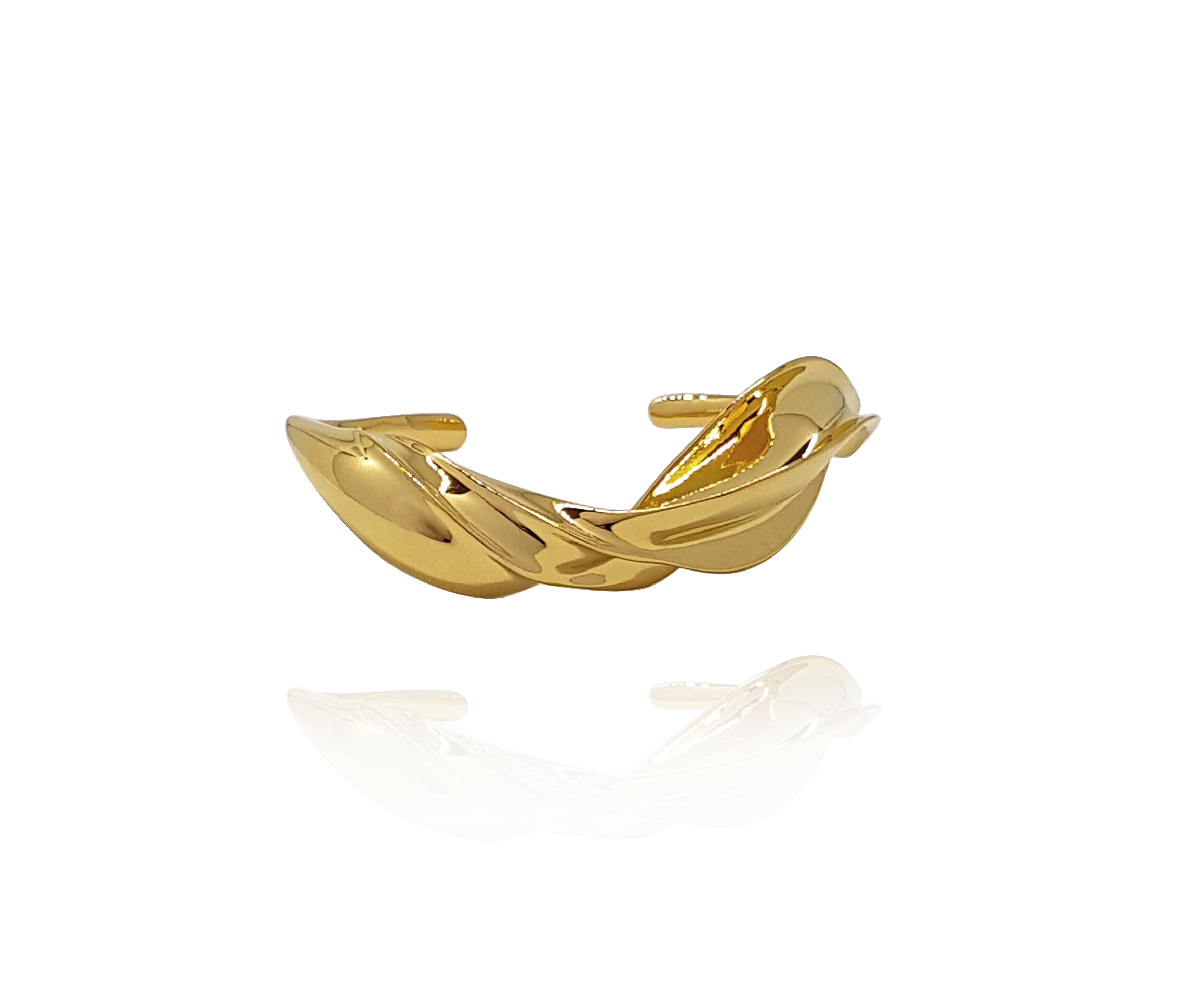 bracelet_flame brass yellow gold 18kts jewelry |Elba