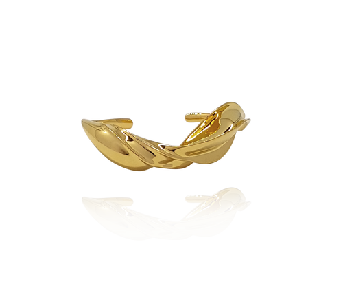 bracelet_flame brass yellow gold 18kts jewelry |Elba