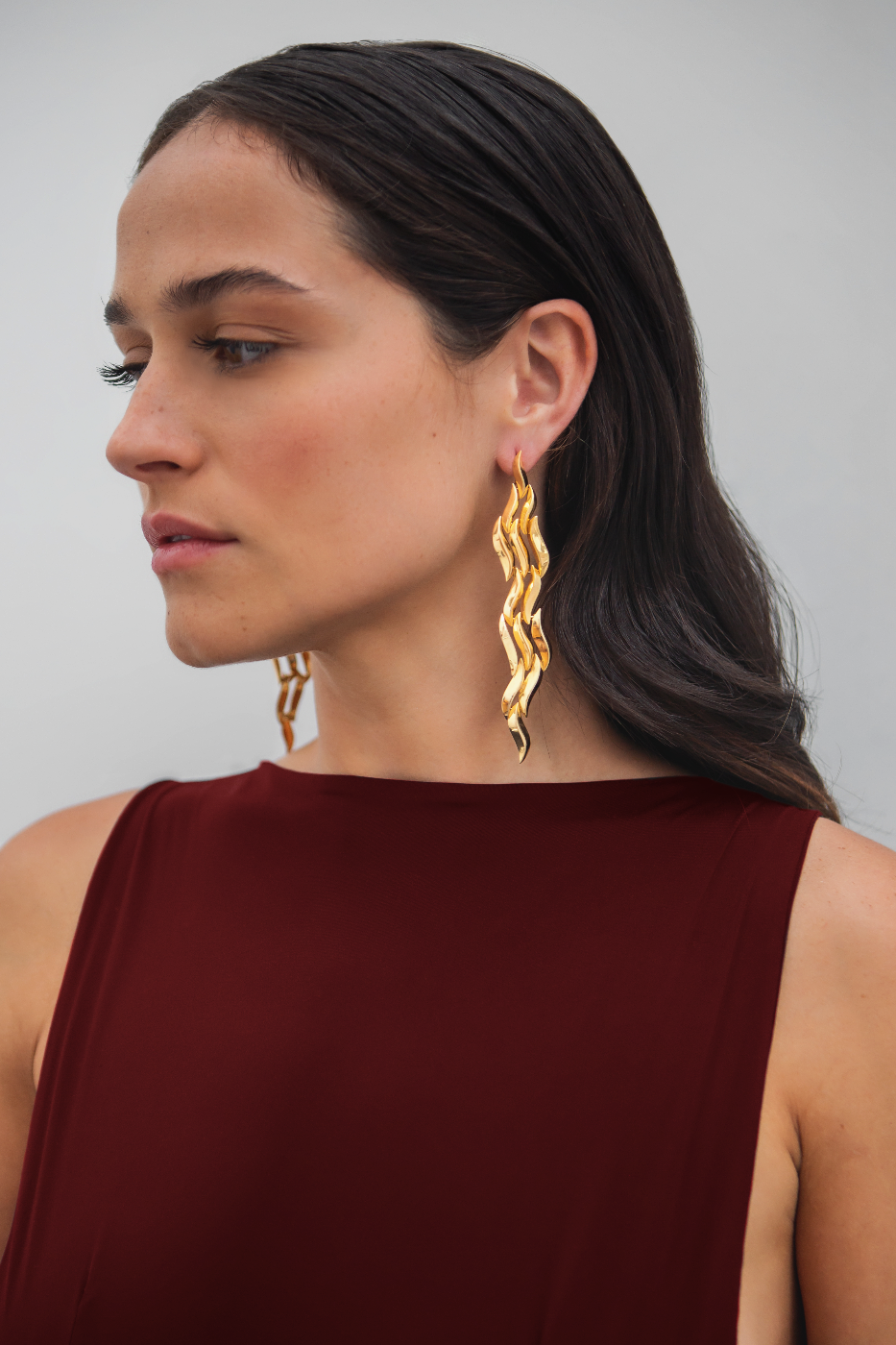 leo glow brinco ouro amarelo