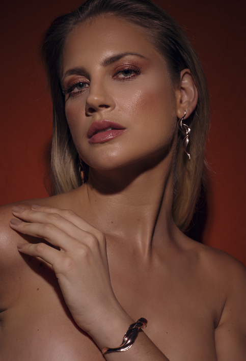 earring_flame rose gold 18kts jewelry |Elba