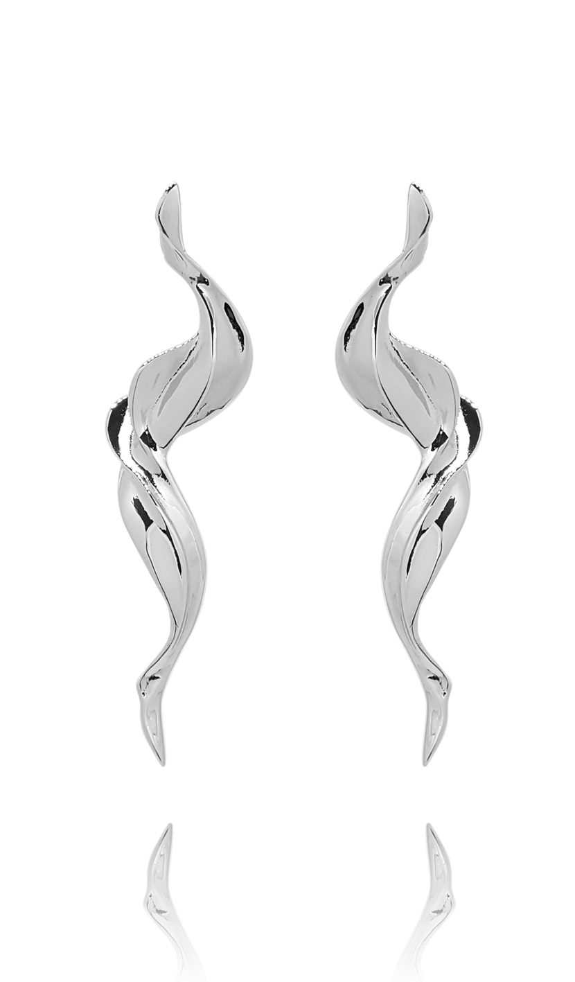 earring_flame_white gold 18kts jewelry |Elba