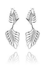earring_palmeira_palm tree_silver_white_gold_18kts jewelry |Elba