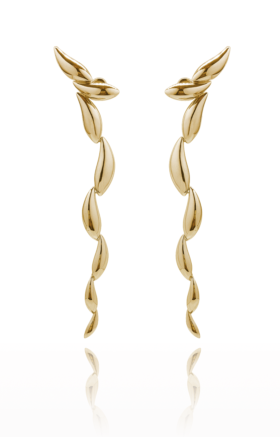 peixes I pisces drops yellow gold