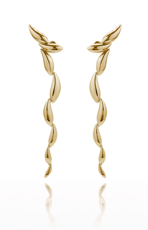 peixes I pisces drops yellow gold