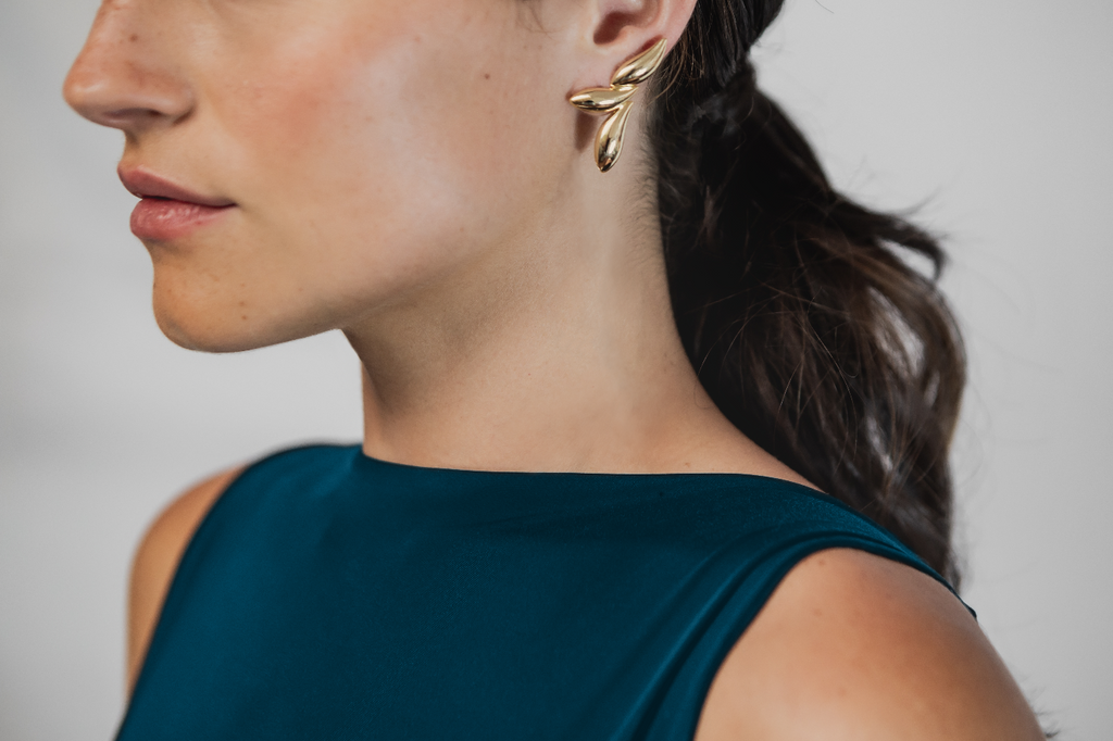 peixes I pisces drops one piece yellow gold